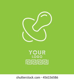 Web line icon. Nipple