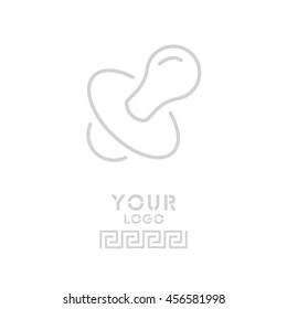 Web line icon. Nipple
