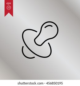 Web line icon. Nipple