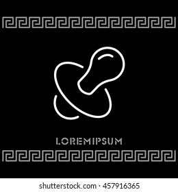 Web line icon. Nipple