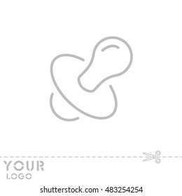 Web line icon. Nipple
