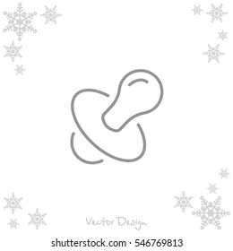 Web line icon. Nipple