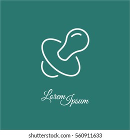Web line icon. Nipple