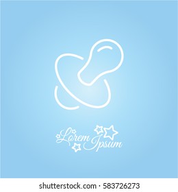Web line icon. Nipple
