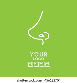 Web line icon. Nose