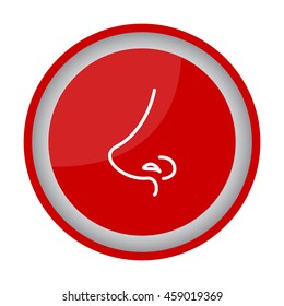 Web line icon. Nose