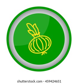 Web line icon. Onion bulb