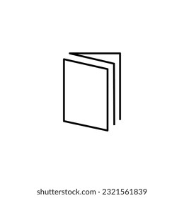 Web line icon. Open book