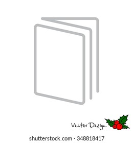 Web line icon. Open book