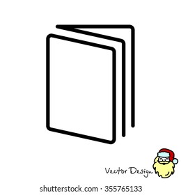 Web line icon. Open book