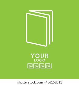 Web line icon. Open book