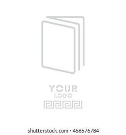 Web line icon. Open book