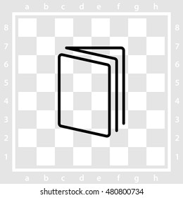 Web line icon. Open book