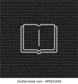 Web line icon. Open book