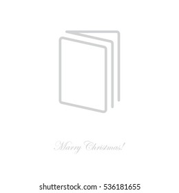 Web line icon. Open book