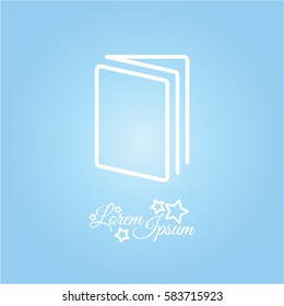 Web line icon. Open book
