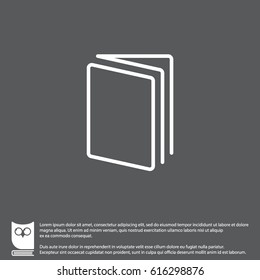 Symbol der Web-Linie.Offenes Buch