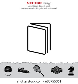 Web line icon. Open book