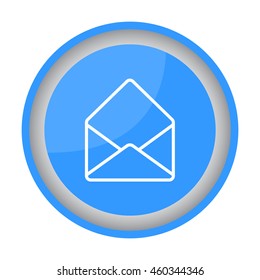 Web line icon. Open envelope