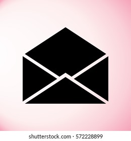 Web line icon. Open envelope