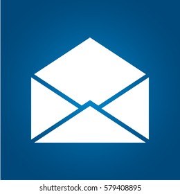 Web line icon. Open envelope