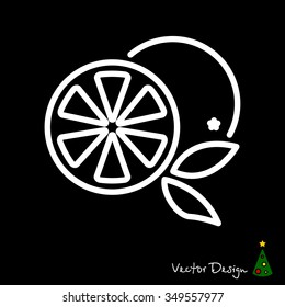 Web line icon. Orange