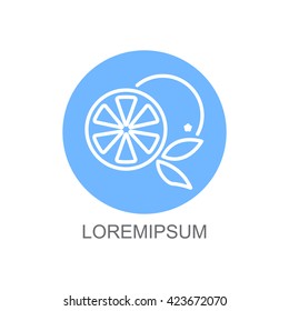 Web line icon. Orange