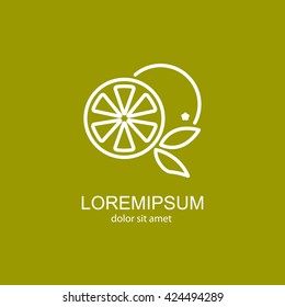 Web line icon. Orange