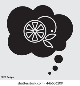 Web line icon. Orange