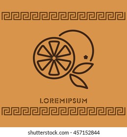 Web line icon. Orange