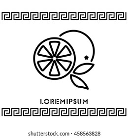 Web line icon. Orange