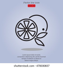 Web line icon. Orange