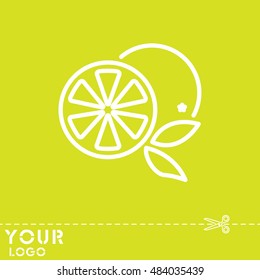 Web line icon. Orange