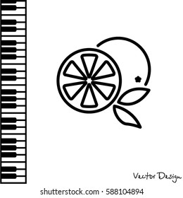 Web line icon. Orange