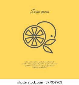 Web line icon. Orange