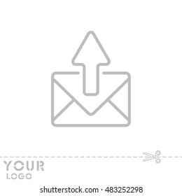 Web line icon. Outgoing Message