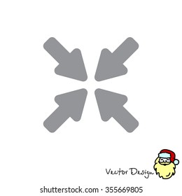 Web line icon. Overlapping arrow 