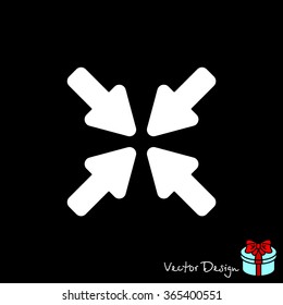 Web line icon. Overlapping arrow 