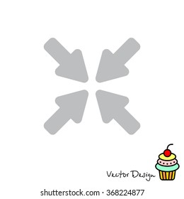 Web line icon. Overlapping arrow 