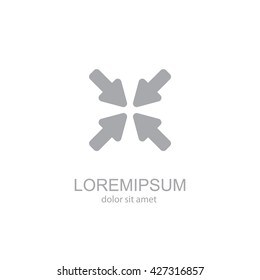 Web line icon. Overlapping arrow 