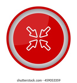 Web line icon. Overlapping arrow 