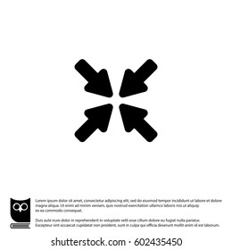 Web line icon. Overlapping arrow 