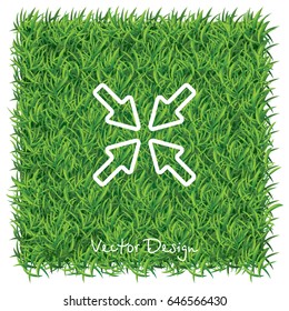 Web line icon. Overlapping arrow 