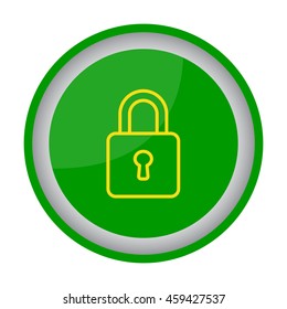 Web line icon. Padlock