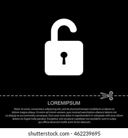 Web line icon. Padlock