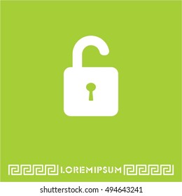 Web line icon. Padlock