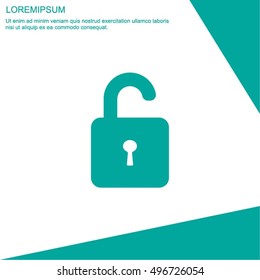 Web line icon. Padlock