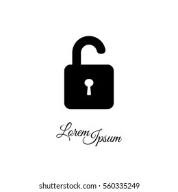 Web line icon. Padlock