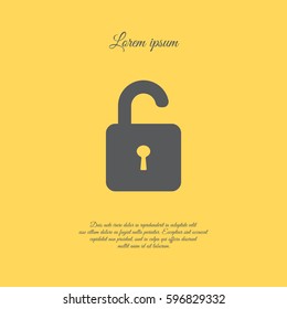 Web line icon. Padlock