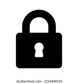 Web line icon. Padlock color editable